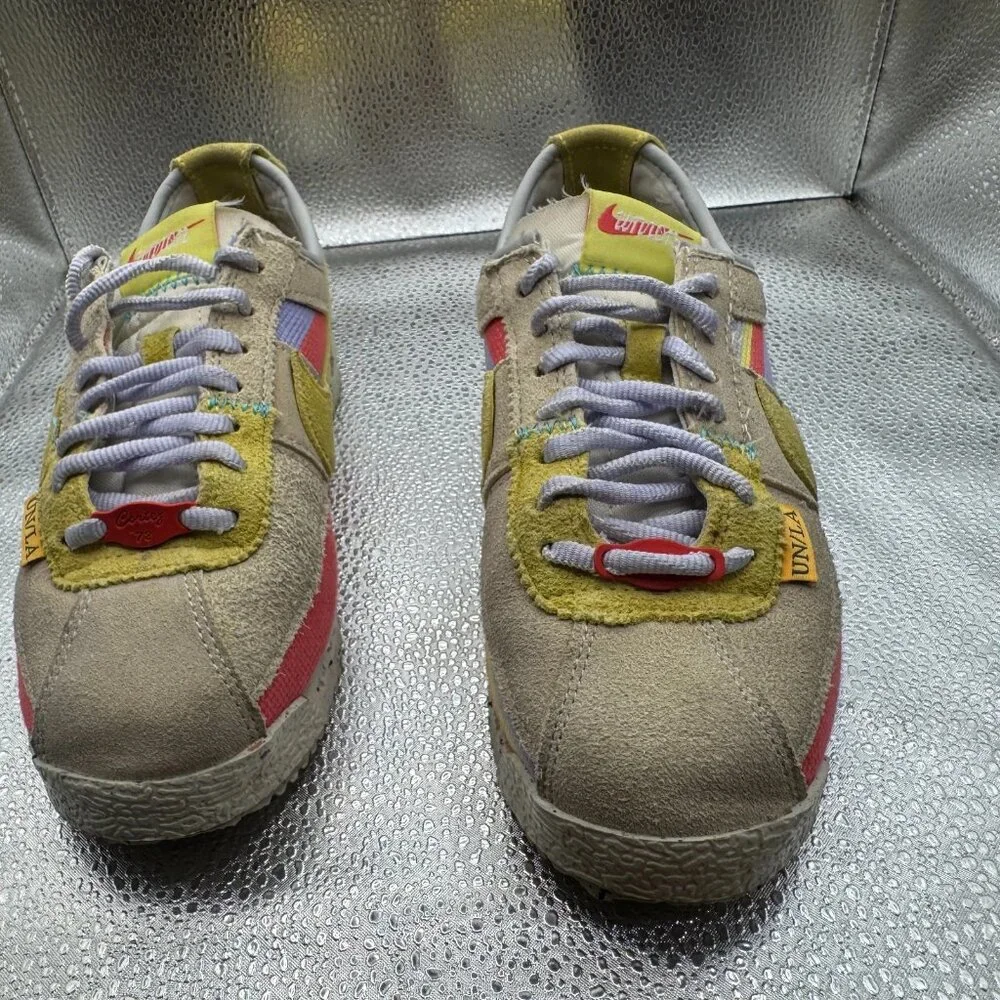 Size 3.5 Nike Union Cortez Lemon Frost Multicolor Mens Low‎ Top Shoes DR1413-100